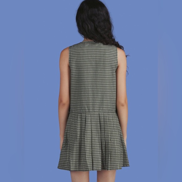 SOLD UNIF Currant Plaid Dress - Picture 2 of 3